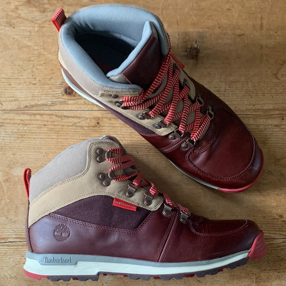 Timberland x The Hundreds Collab Men's Burgundy GT Scramble Hiker 11.5